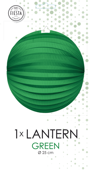 Lampione verde 25 cm