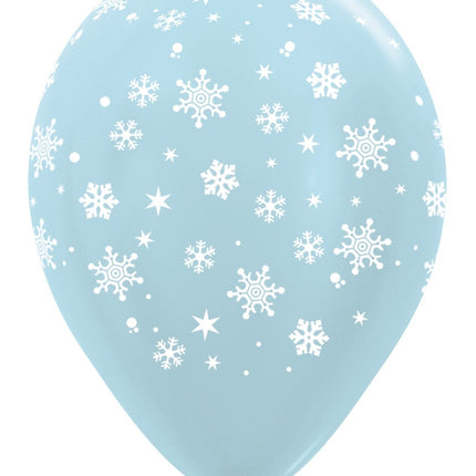 Palloncini Fiocco di Neve Mix 30cm 25pz