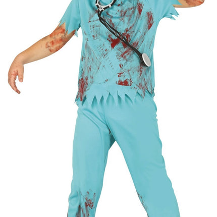 Costume Halloween da zombie chirurgo bambino