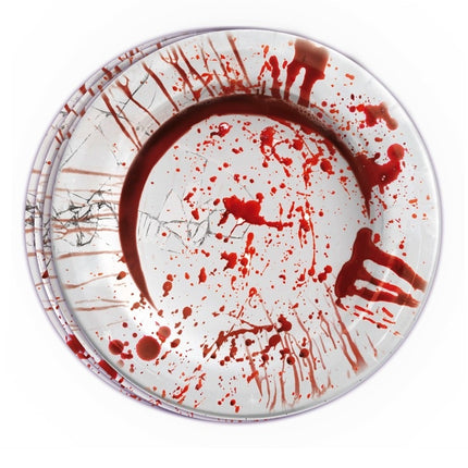 Piatti di Halloween insanguinati 23cm 6pz