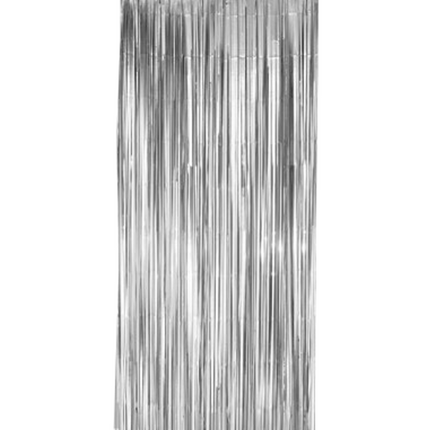Tenda per porta argentata Foil 2,15m