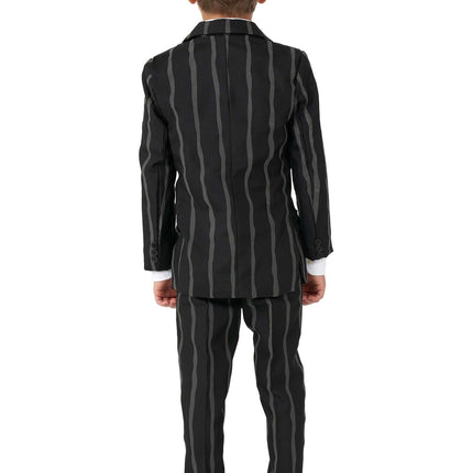Abito gessato nero ragazzo <tc>Suitmeister</tc>