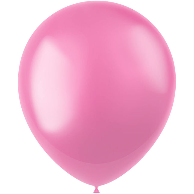 Palloncini rosa metallizzati Bubblegum Pink 33cm 100pz