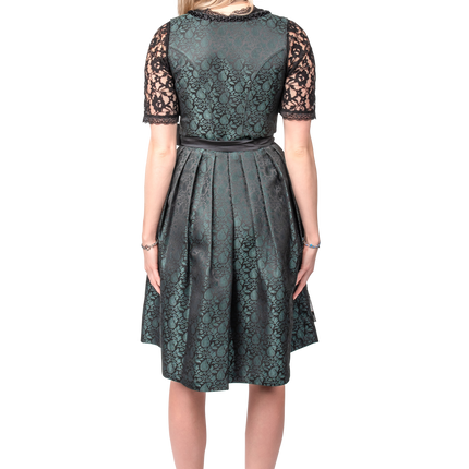 Nero Verde Abito Dirndl Oktoberfest Donna Jaquard