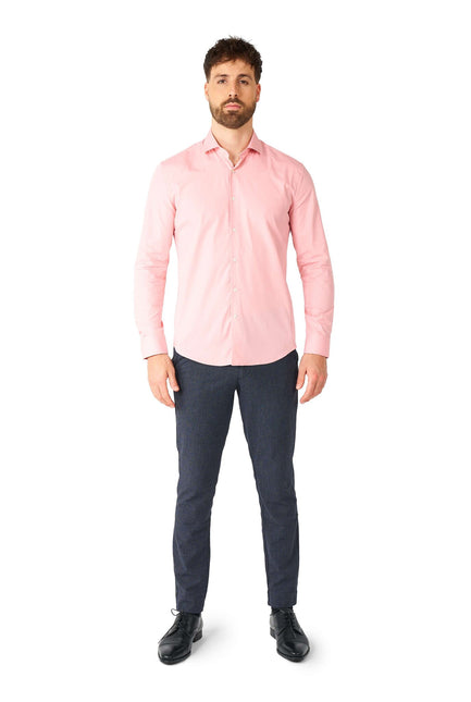 Camicia rosa chiaro da uomo <tc>OppoSuits</tc>