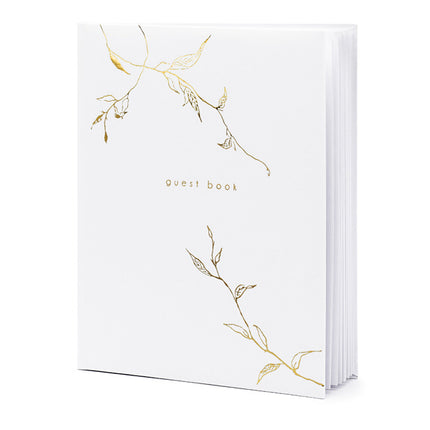 Libro degli ospiti bianco 24,5 cm