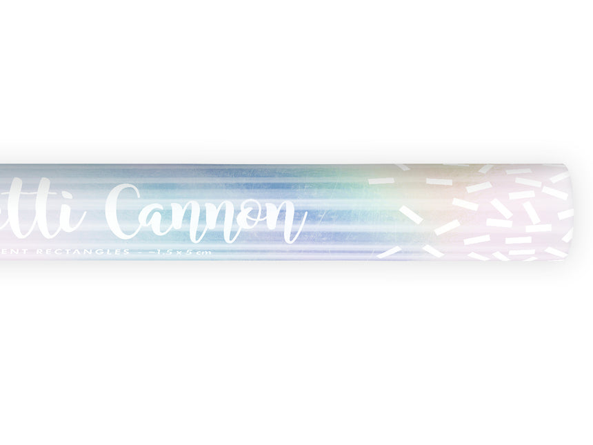 Cannone di coriandoli perla 60 cm