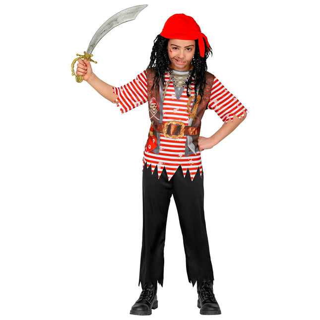 Costume da pirata Red Black Boy