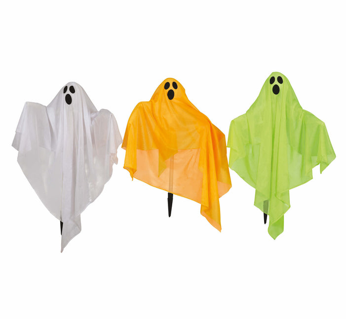 Decorazione da giardino di Halloween Fantasma con luce 90 cm