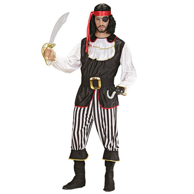 Tuta Pirata Bianco Nero Uomo