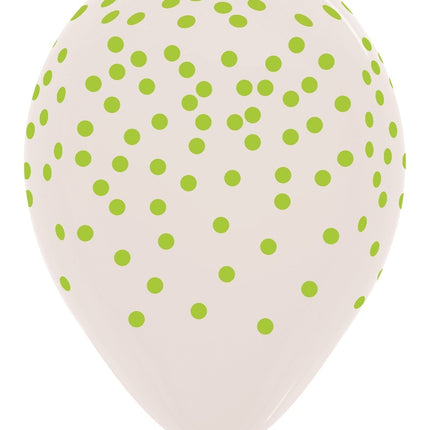 Palloncini coriandoli mix Crystal Clear 30cm 25pz