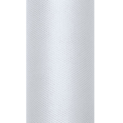 Rotolo di tulle grigio chiaro 15cm 9m