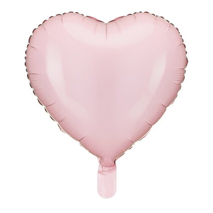 Palloncino ad elio rosa chiaro Cuore 45 cm