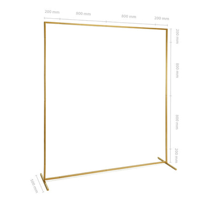 Cornice per fondale d'oro quadrata 2m