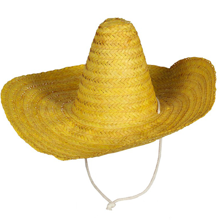 Cappello messicano giallo