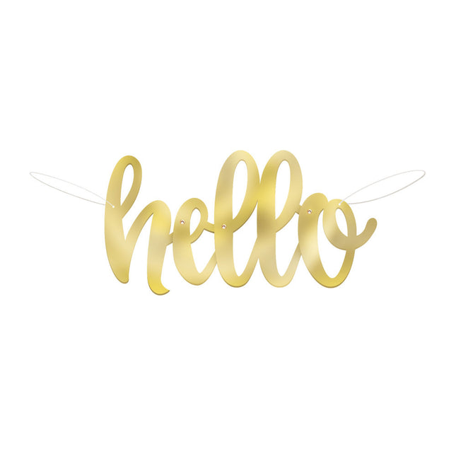 Ghirlanda nascita Hello Baby Oro 1,06 m