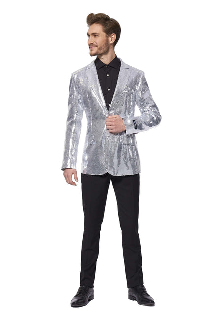 Paillettes per abiti d'argento