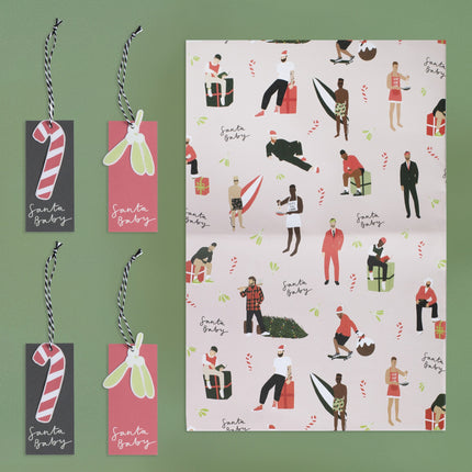 Carta da regalo natalizia Babbo Natale