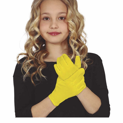 Guanti gialli bambino 17 cm