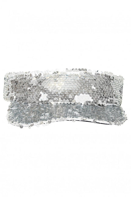 Aletta parasole con paillettes argento