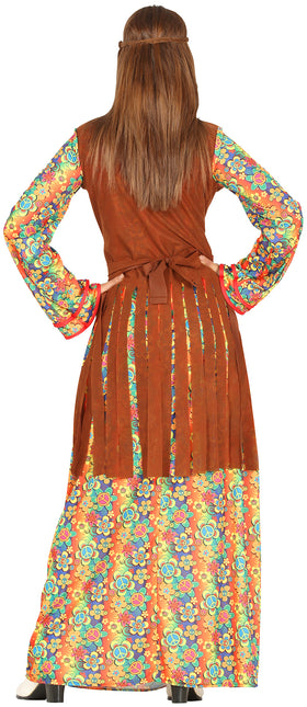 Costume floreale da donna Hippie anni '60