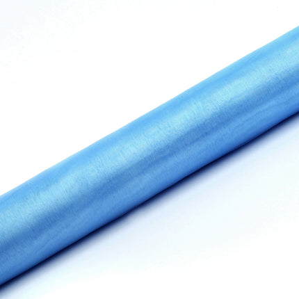 Tessuto Organza azzurro 36cm 9m