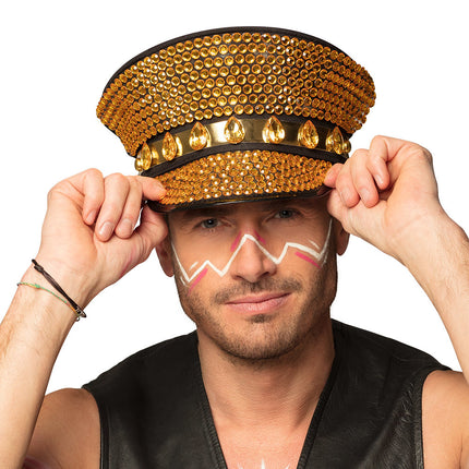 Cappello Oro Glitterato
