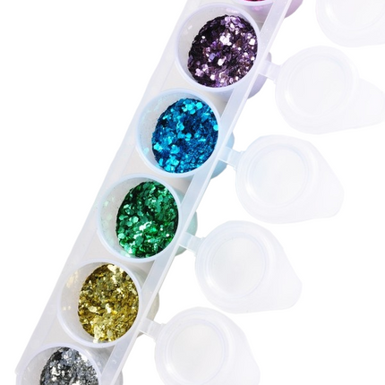 Glitter colorati Chunky Mix 6 pezzi
