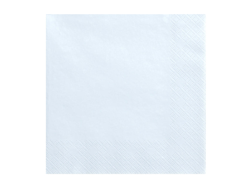 Tovaglioli azzurri pastello 33cm 20pz