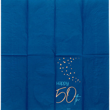 Tovaglioli 50 anni blu 33cm 10pz