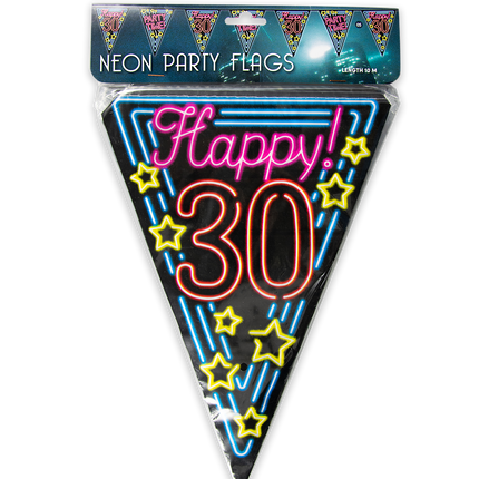 Ghirlande 30 Anni Neon 10m