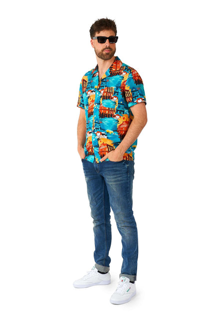 Camicia IT a maniche corte da uomo <tc>OppoSuits</tc>
