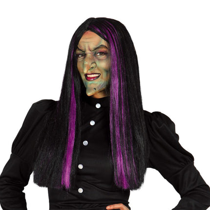 Parrucca Halloween Strega Nera