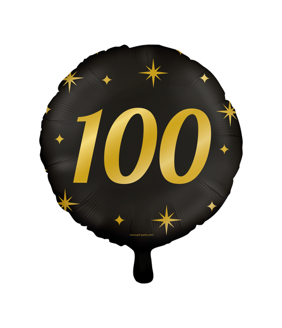 Palloncino ad elio 100 anni vuoto 30 cm
