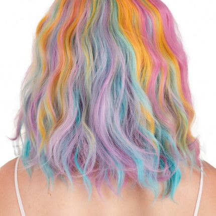 Parrucca Alicia Mezza Lunga Con Onda Con Frangetta Colori Pastello