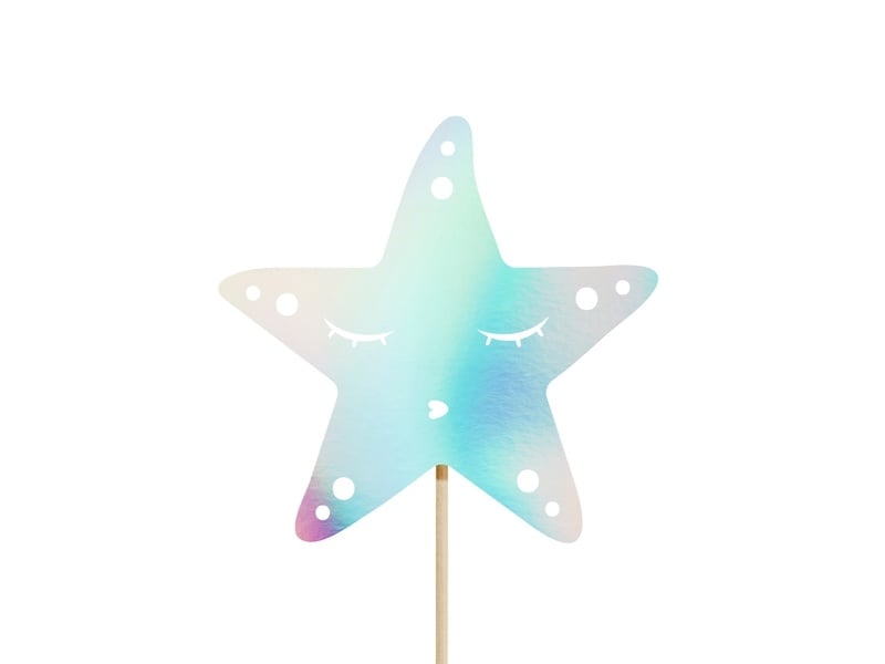Set di cake topper a forma di sirena 3 pezzi