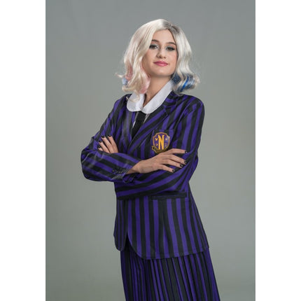 Costume Wednesday Uniforme scolastica nero/viola