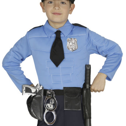 Set di costumi da poliziotto bambino 4 pezzi