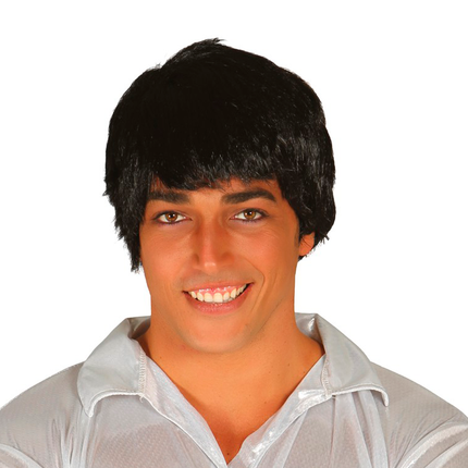 Parrucca nera uomo