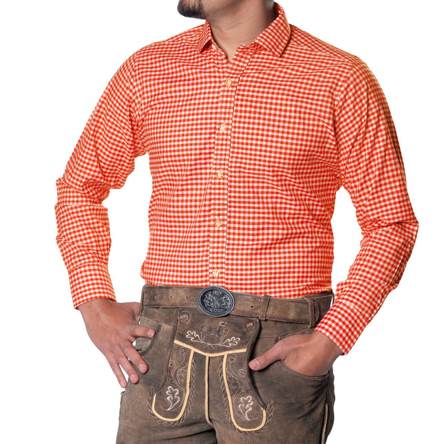 Camicetta Oktoberfest Arancione Uomo