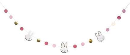 Ghirlanda Miffy rosa chiaro 3m
