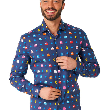 Camicia Pixel PAC-MAN Uomo <tc>OppoSuits</tc>