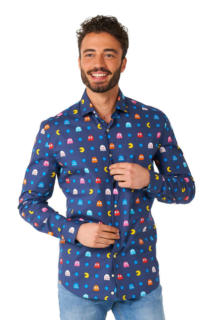 Camicia Pixel PAC-MAN Uomo <tc>OppoSuits</tc>