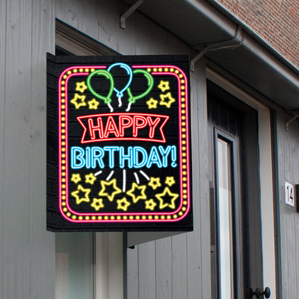Cartello per finestra Buon compleanno 60 cm