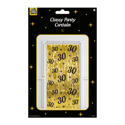 Tenda per porta 30 anni Oro Nero