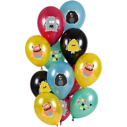 Palloncini Monster Bash 33cm 12pz