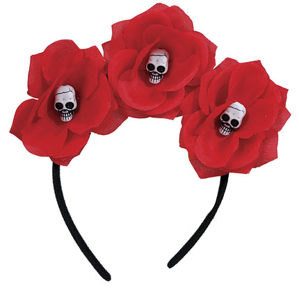 Cerchietto Fiori con Teschi