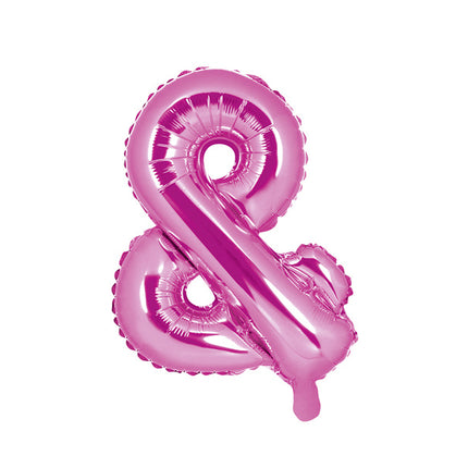 Palloncino in foil Lettera e Rosa Vuoto 35cm
