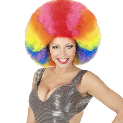 Parrucca colorata Afro Extra Big