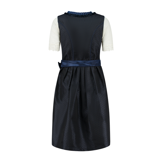 Abito Dirndl blu scuro Oktoberfest Donna 2 Pezzi